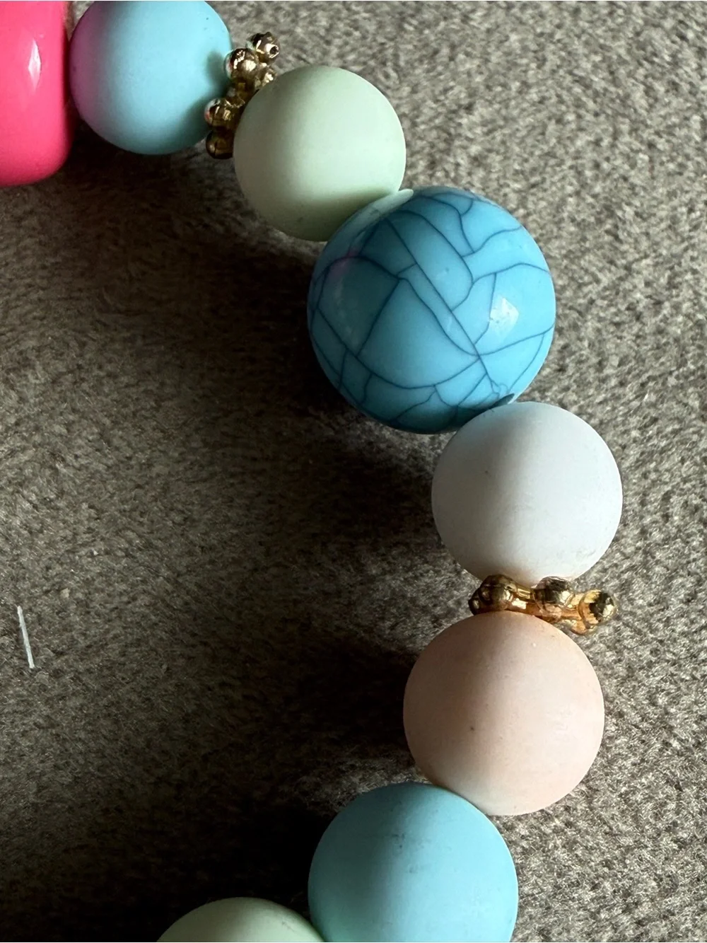 Pastel Beaded Stretch Bracelet - Multicolor